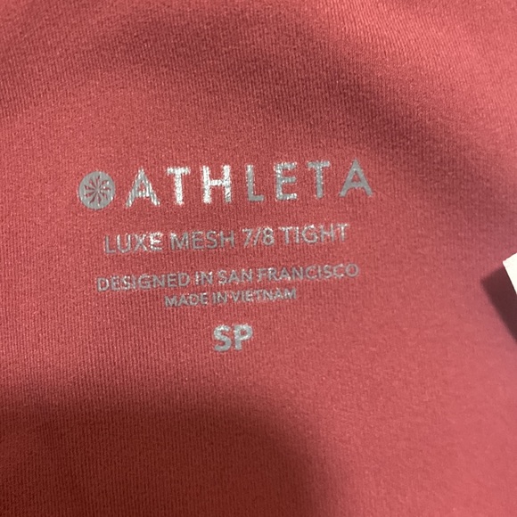 Athleta Luxe Mesh 7/8 Tight Leggings #340N - Picture 4 of 5